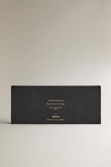 PACK BOUGIES CHAUFFE-PLAT PARFUMÉES BASILICUM (PACK DE 10) - Vert menthe de Zara - Image 3