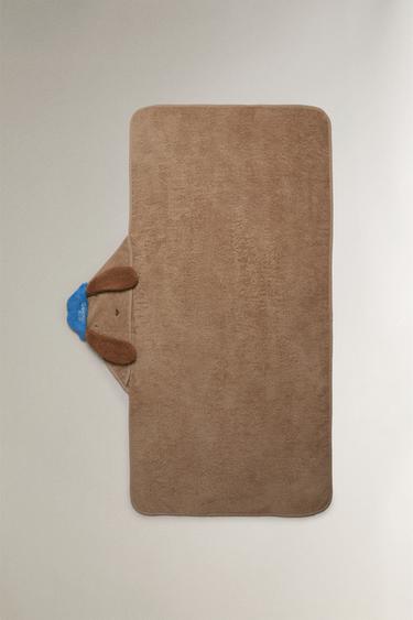 SERVIETTE DE BAIN CAPUCHE CHIEN - Marron de Zara - Image 1
