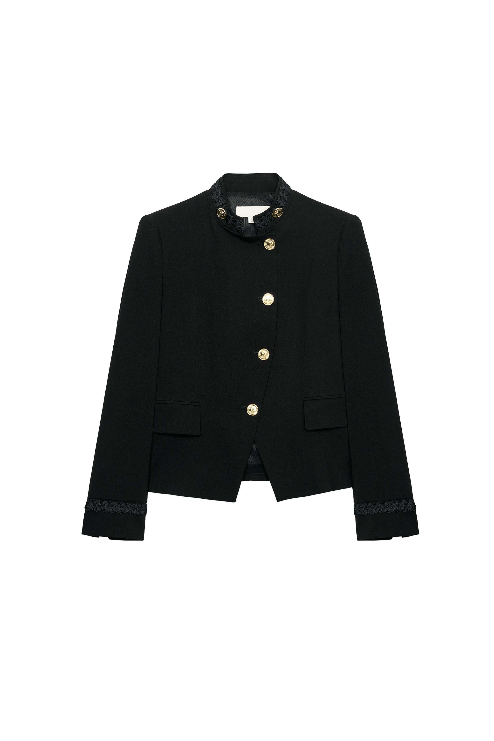パスマントリーディテール ダブルブレストブレザー - ブラック | ZARA