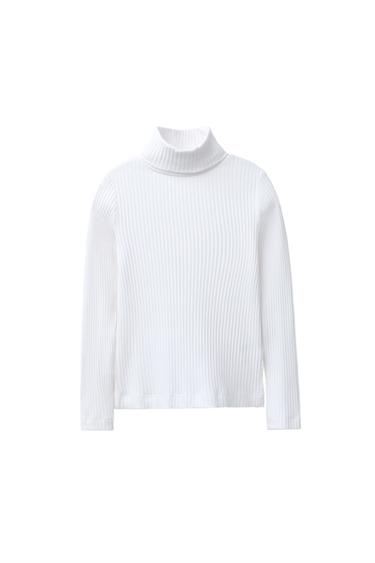CAMISETA CANALÉ CUELLO VUELTO - Blanco de Zara