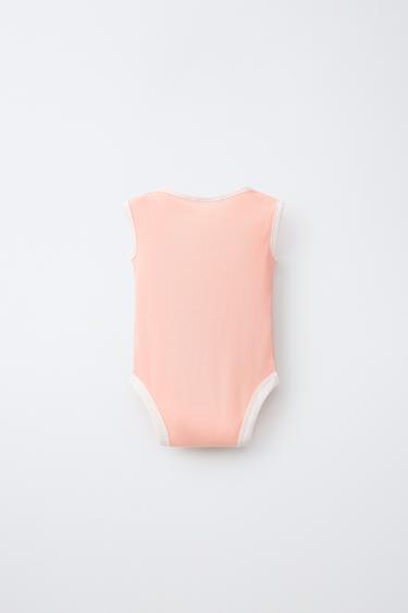 5-PACK OF STRIPED SLEEVELESS BODYSUITS - Multicoloured by Zara - Image 2