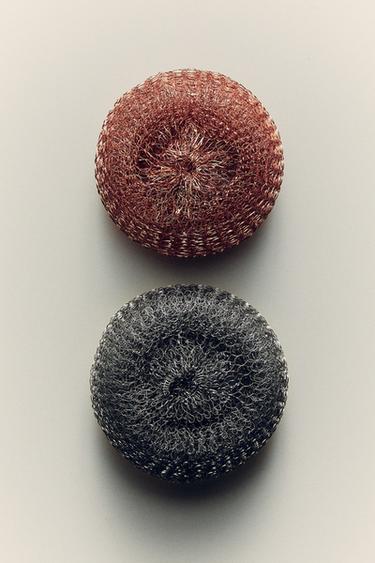 TOPF SCHWAMM EDELSTAHL (2ER-PACK) - Kupferfarben von Zara