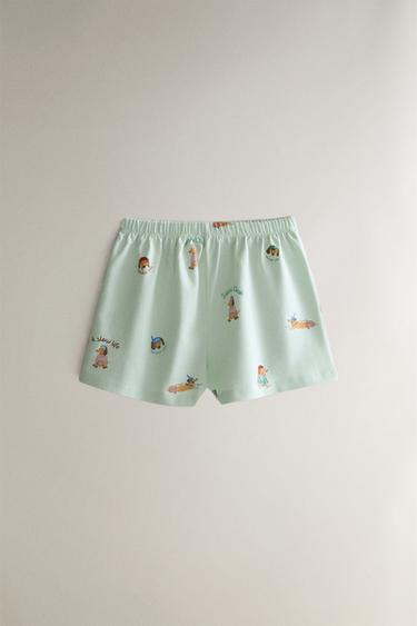 PYJAMA ENFANT CHIEN - Écru / Vert de Zara - Image 3