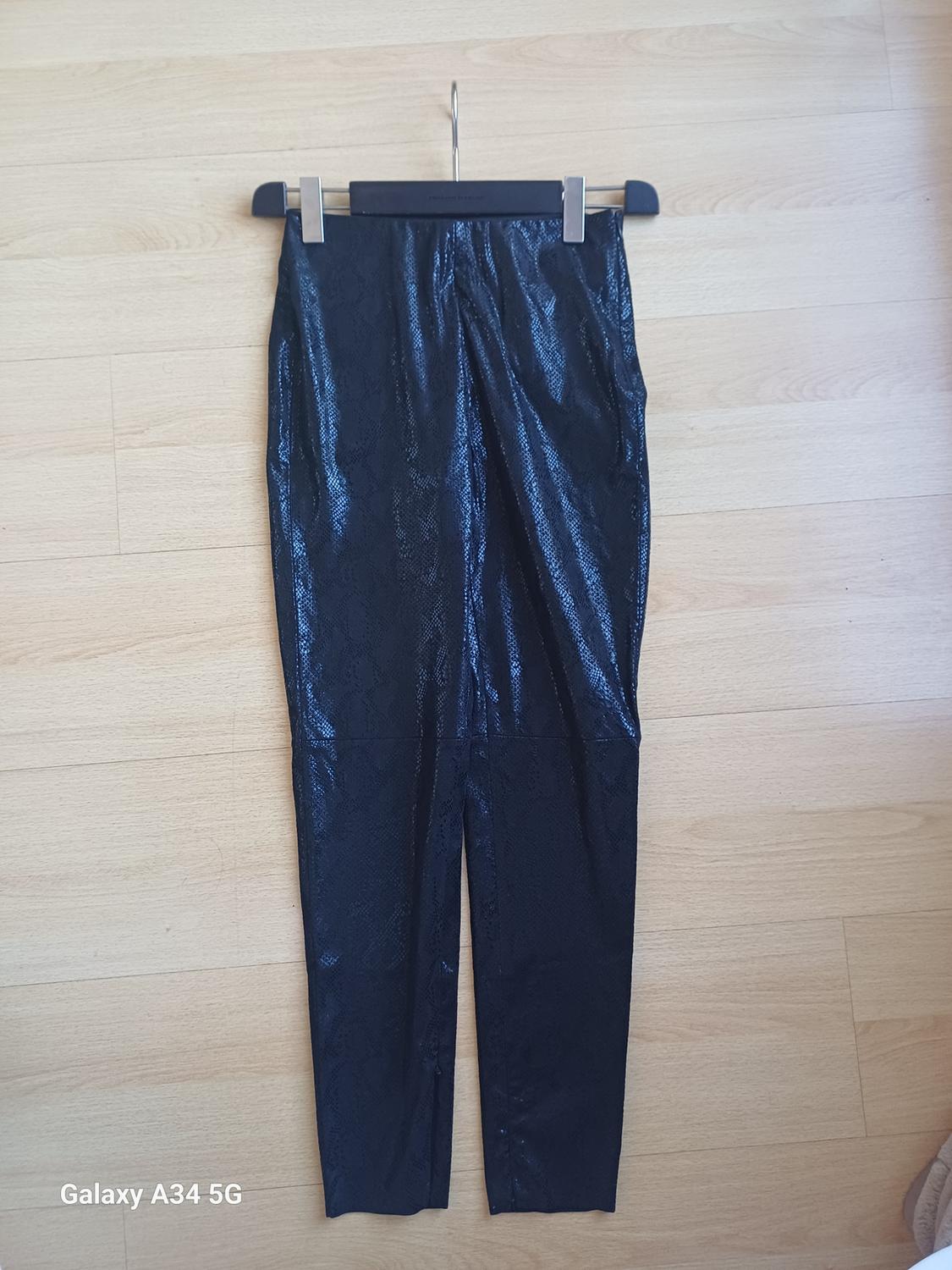 FAUX SNAKESKIN LEGGINGS