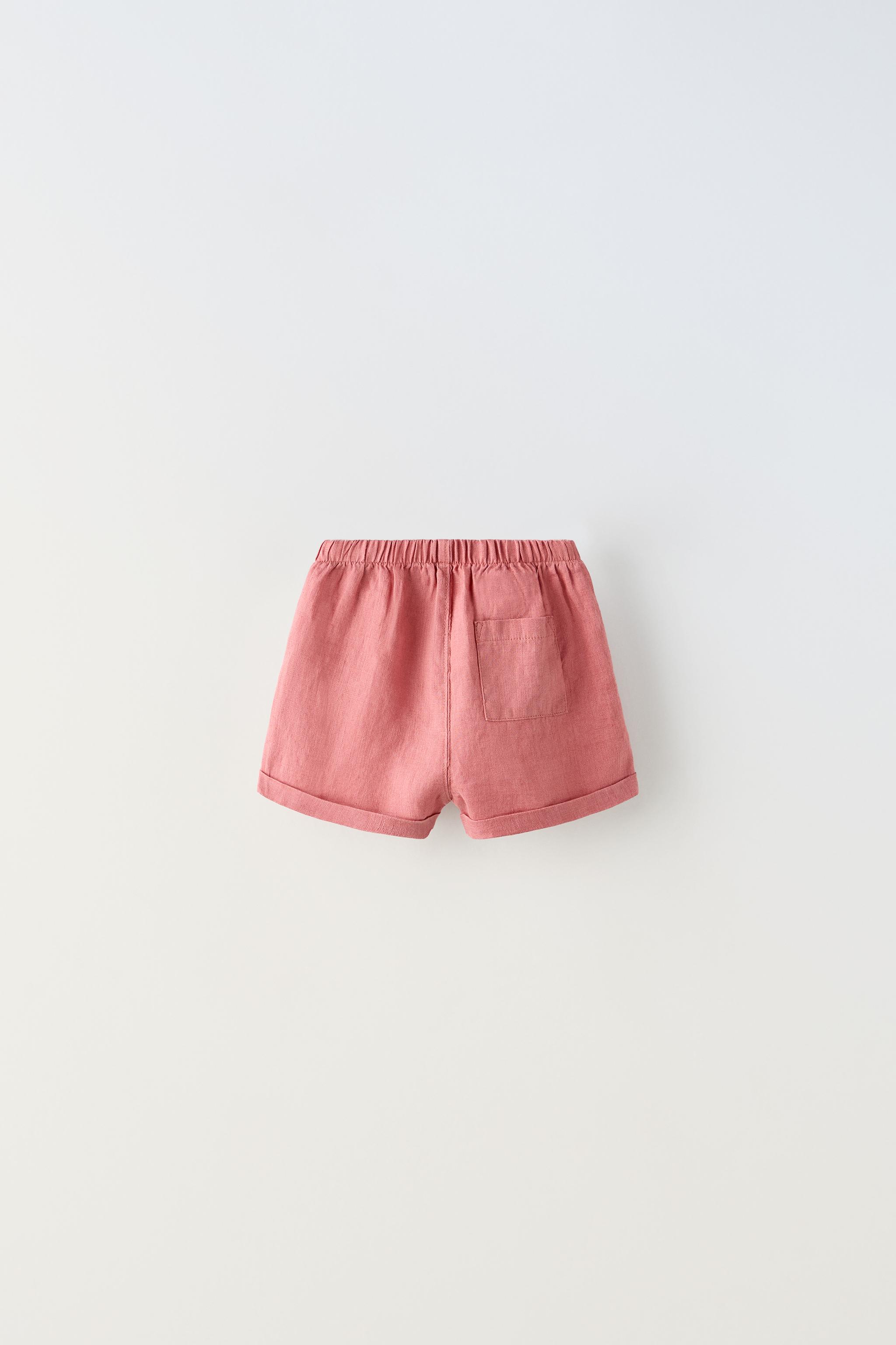 Linen shorts zara best sale