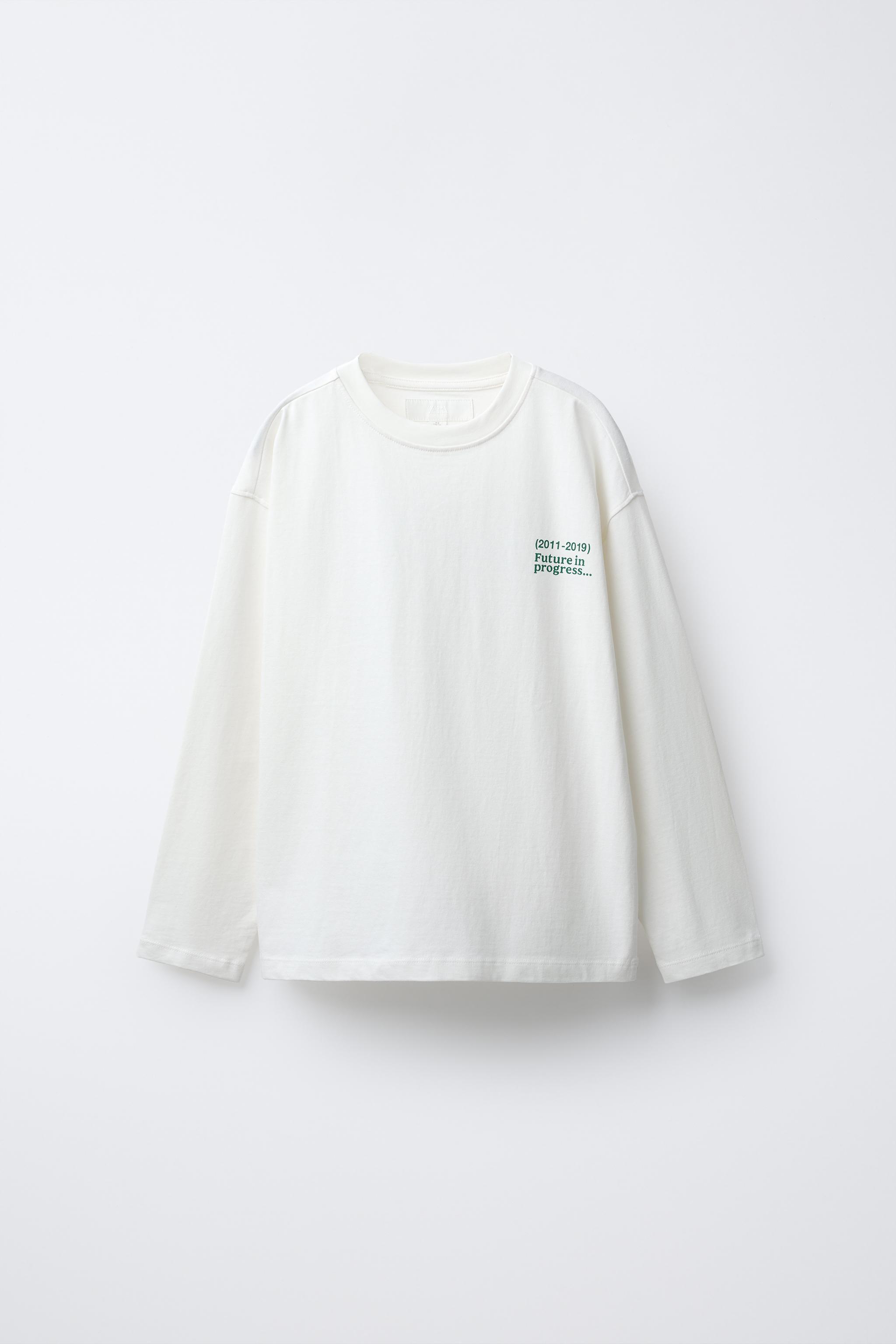 TEXT PRINT T-SHIRT - White | ZARA United States