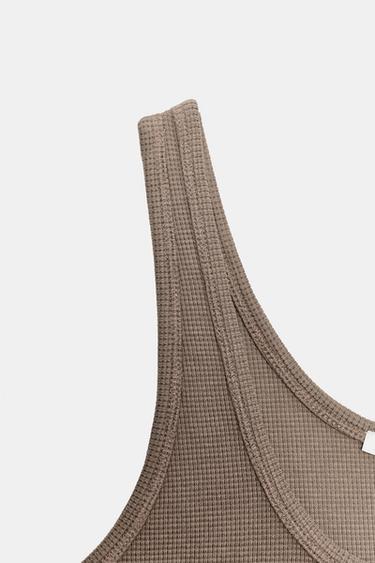 SLEEVELESS TOP - Brown / Taupe by Zara - Image 6