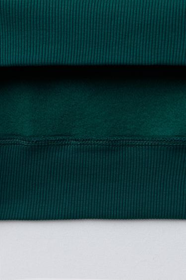 ENSEMBLE SWEAT-SHIRT ET PANTALON DE JOGGING À PIÈCE - Vert de Zara - Image 7