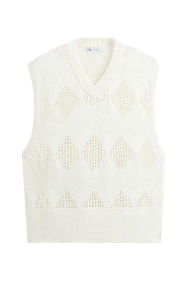 OPEN-KNIT VEST
