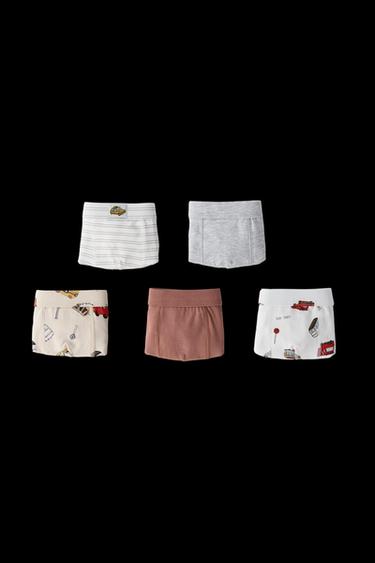 Zara 3-6 YEARS/ FIVE-PACK OF CAR BOXERS - Multicolored - Image 0