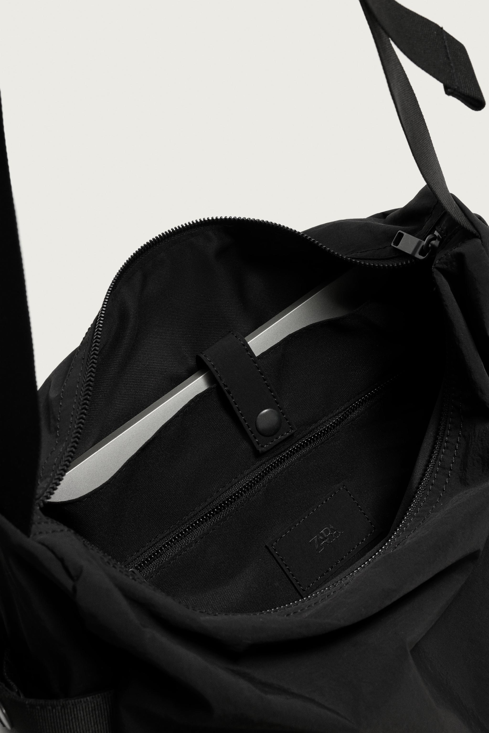 Мужские сумки Zara NYLON FLAP MESSENGER — фото 6