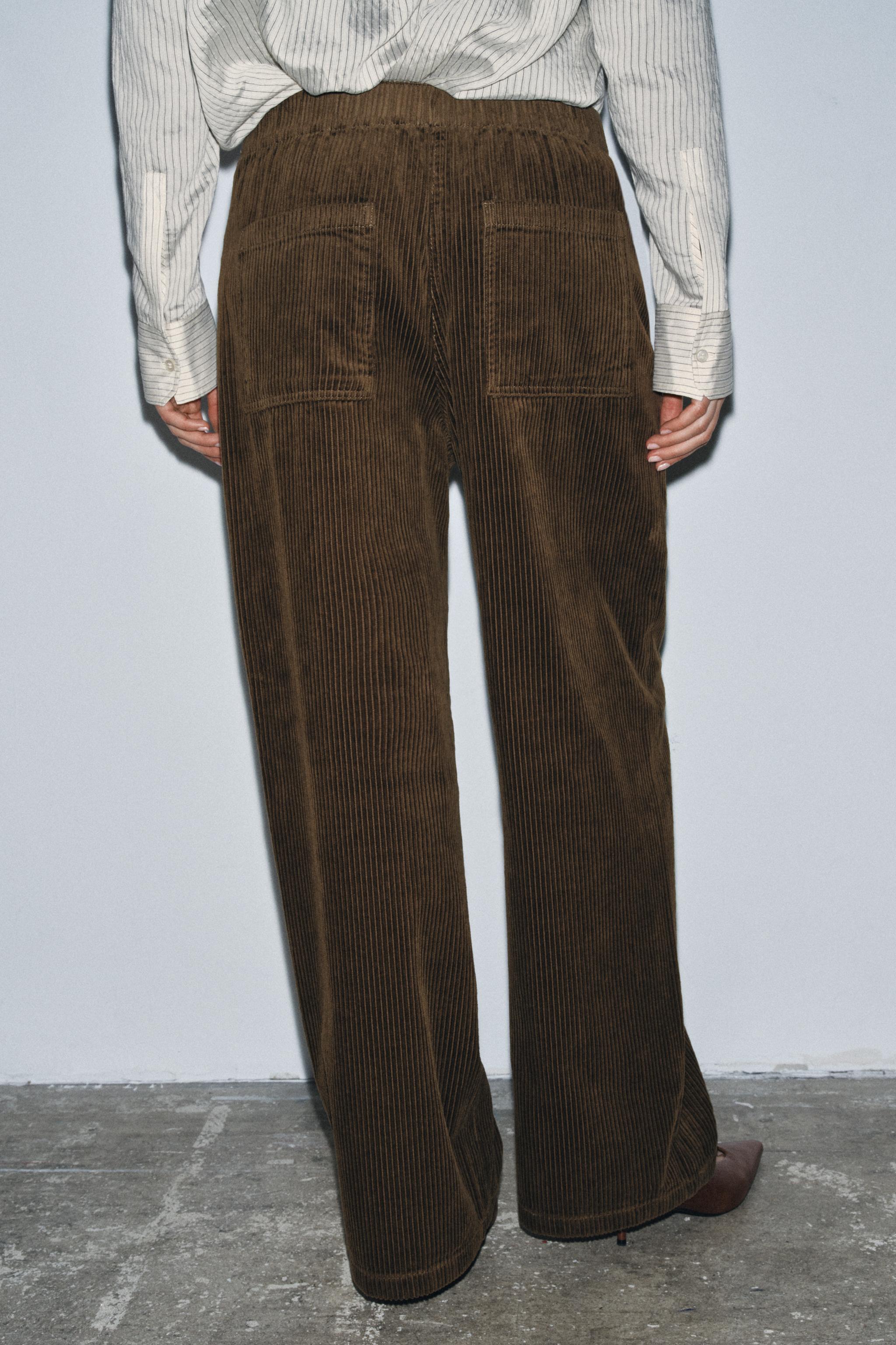ZW COLLECTION WIDE LEG CORDUROY PANTS