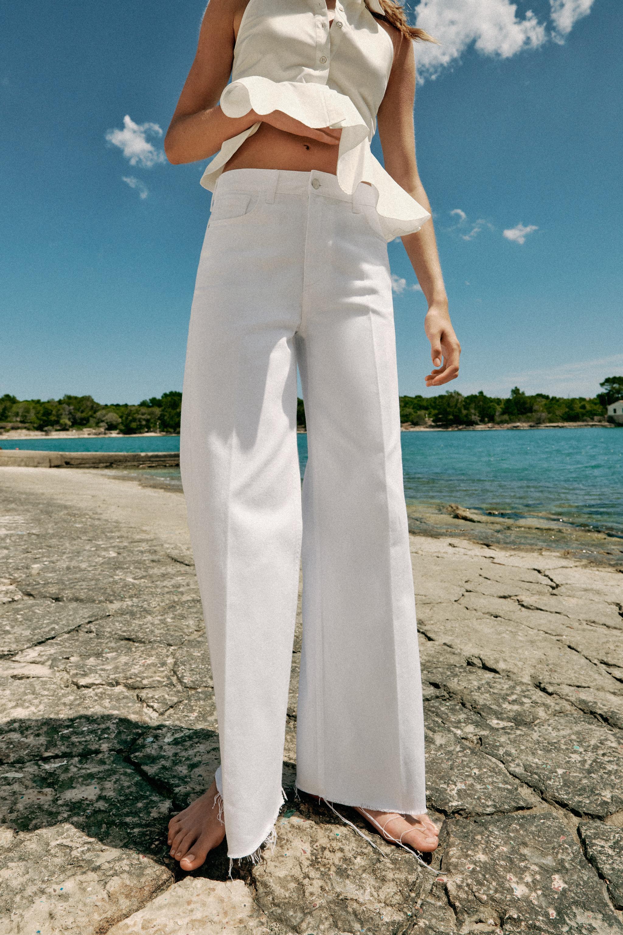 Zara Z1975 ORTA BEL STRAIGHT JEAN görsel 2