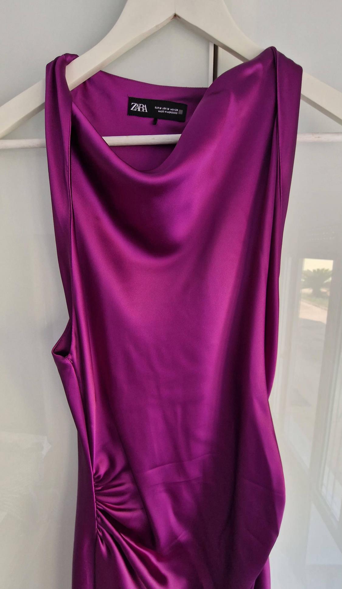 SATIN MIDI DRESS - Image 2