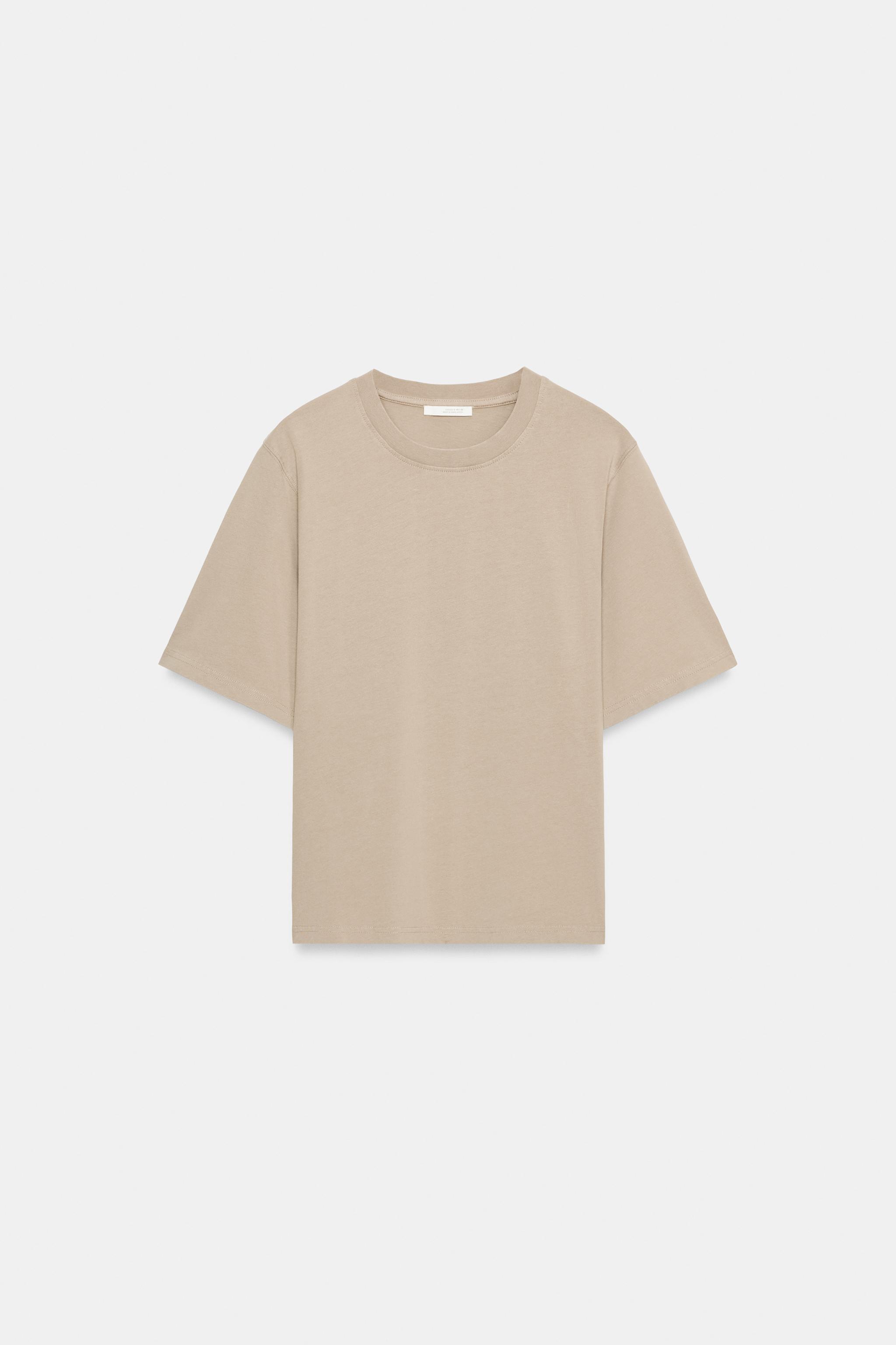 Zara PAMUKLU TİJİT T-SHIRT görsel 6