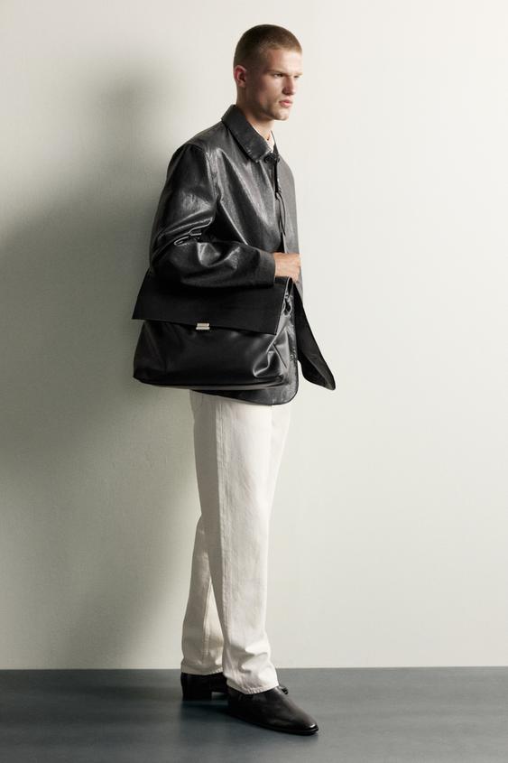 BOLSO SOLAPA - Negro de Zara - Imagen 0