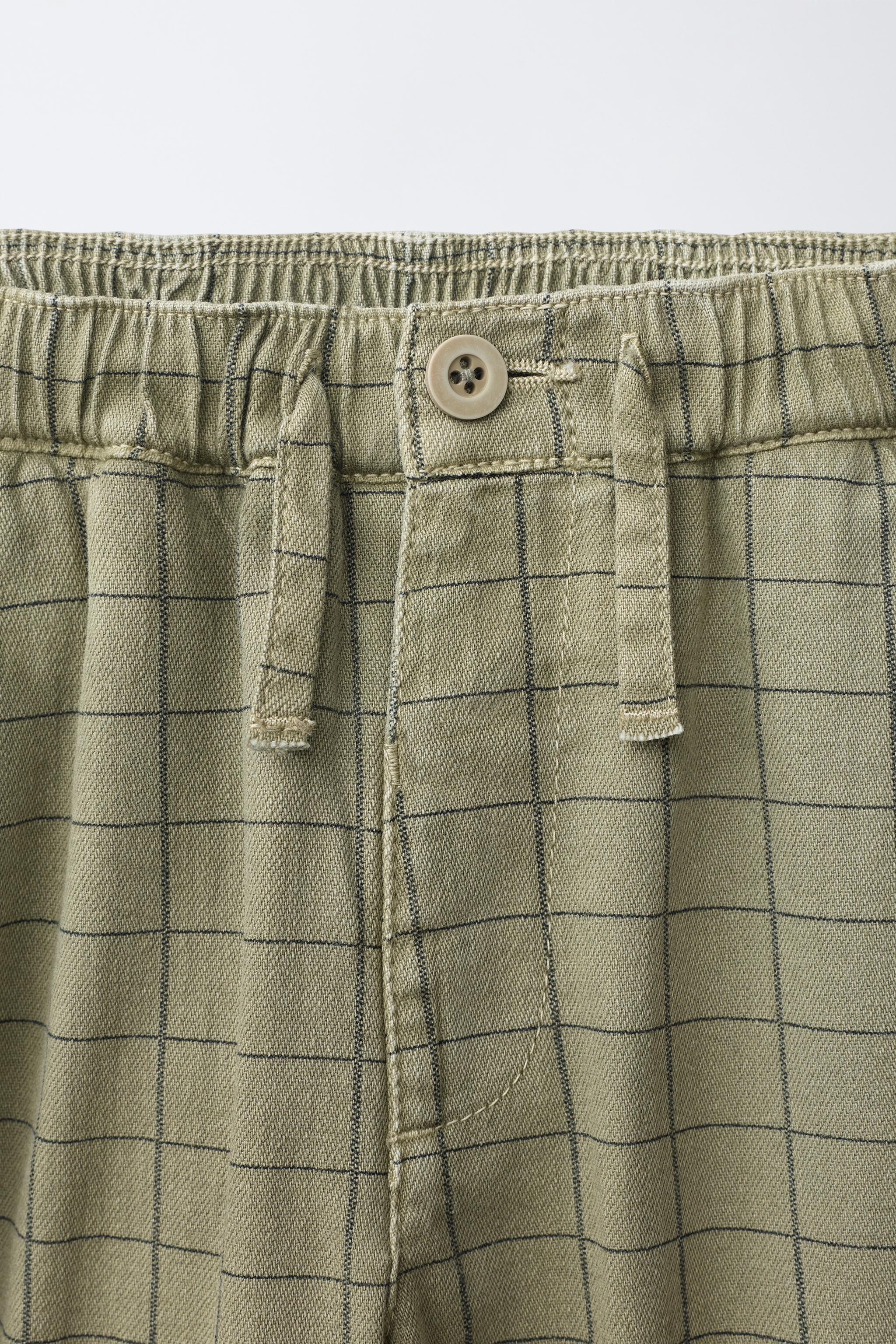 Детские брюки Zara PLAID COMFY BAGGY PANTS — фото 4