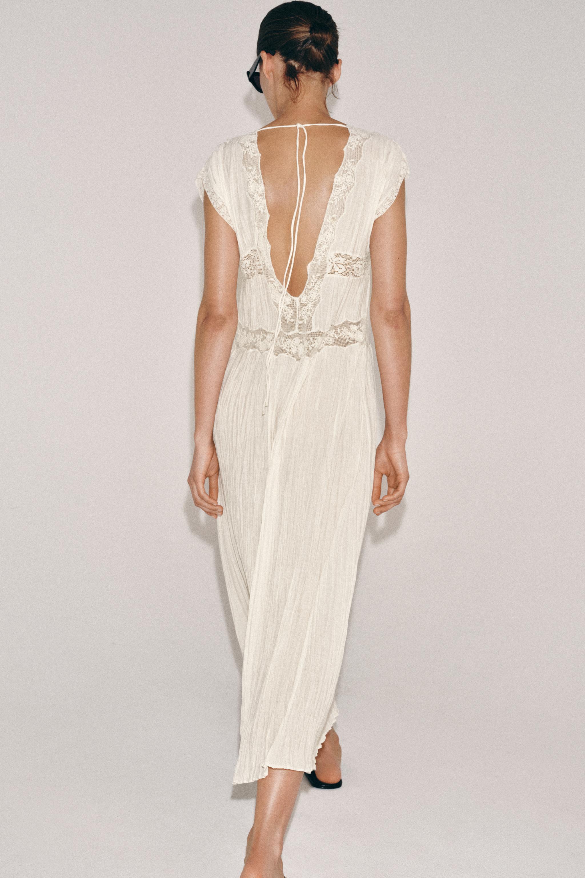 ROBE PLISSÉE DENTELLE ZW COLLECTION