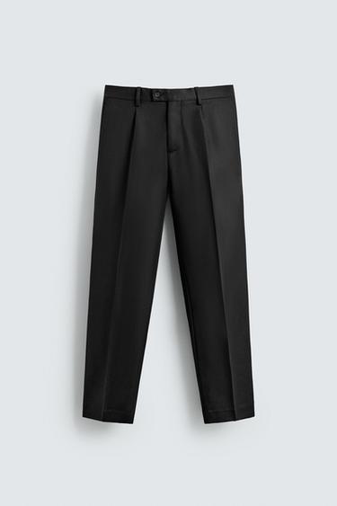 PANTALON 100% LAINE - Noir de Zara