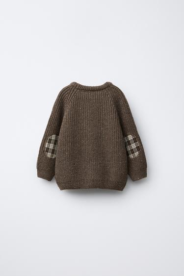 PULL EN GROSSE MAILLE COUDIÈRES - Vert chiné de Zara - Image 1