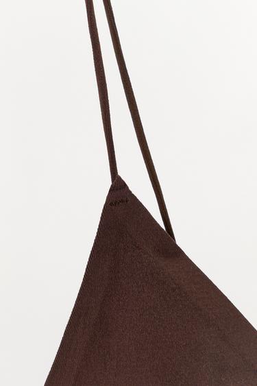 SEAMLESS STRAPPY BRA - Brown by Zara - Image 5