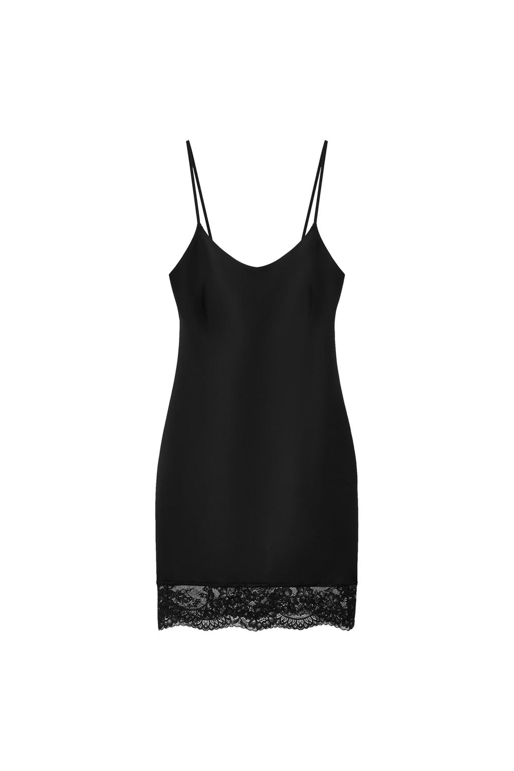 SHORT POLYAMIDE BLEND LACE DRESS - image 3