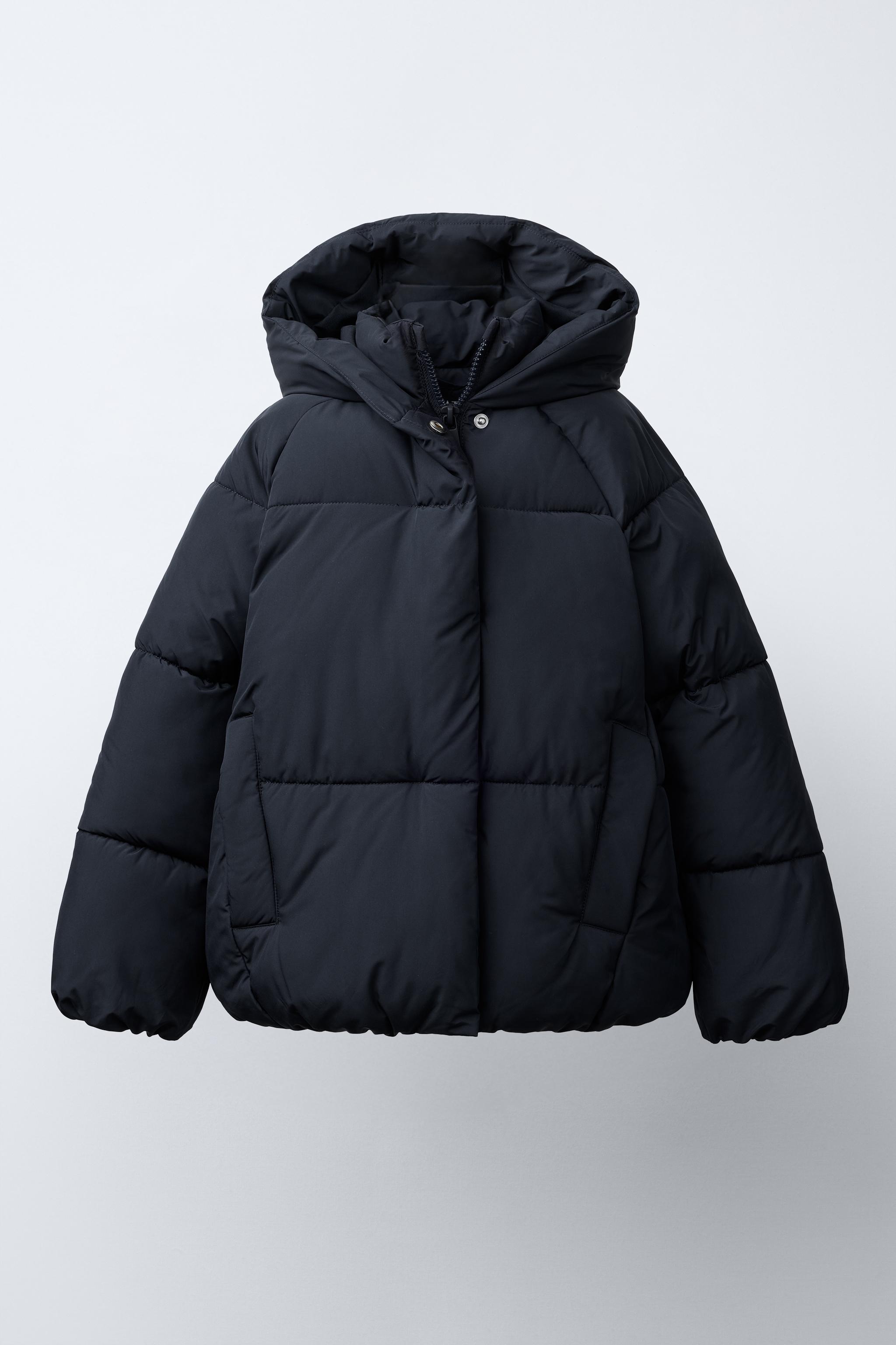 HOODED PADDED JACKET Blue ZARA India - Main Image
