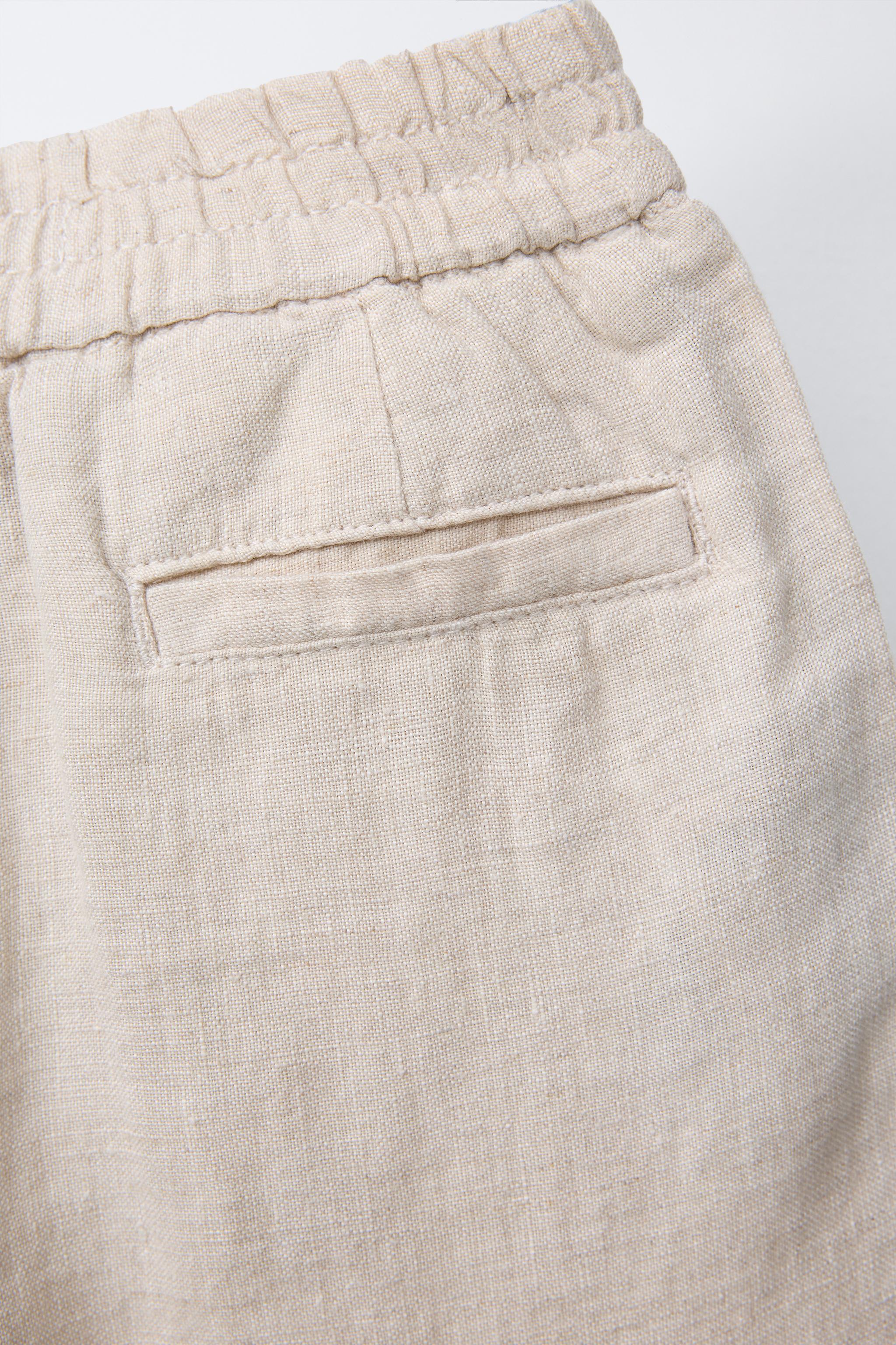 PANTALON BAGGY EN LIN