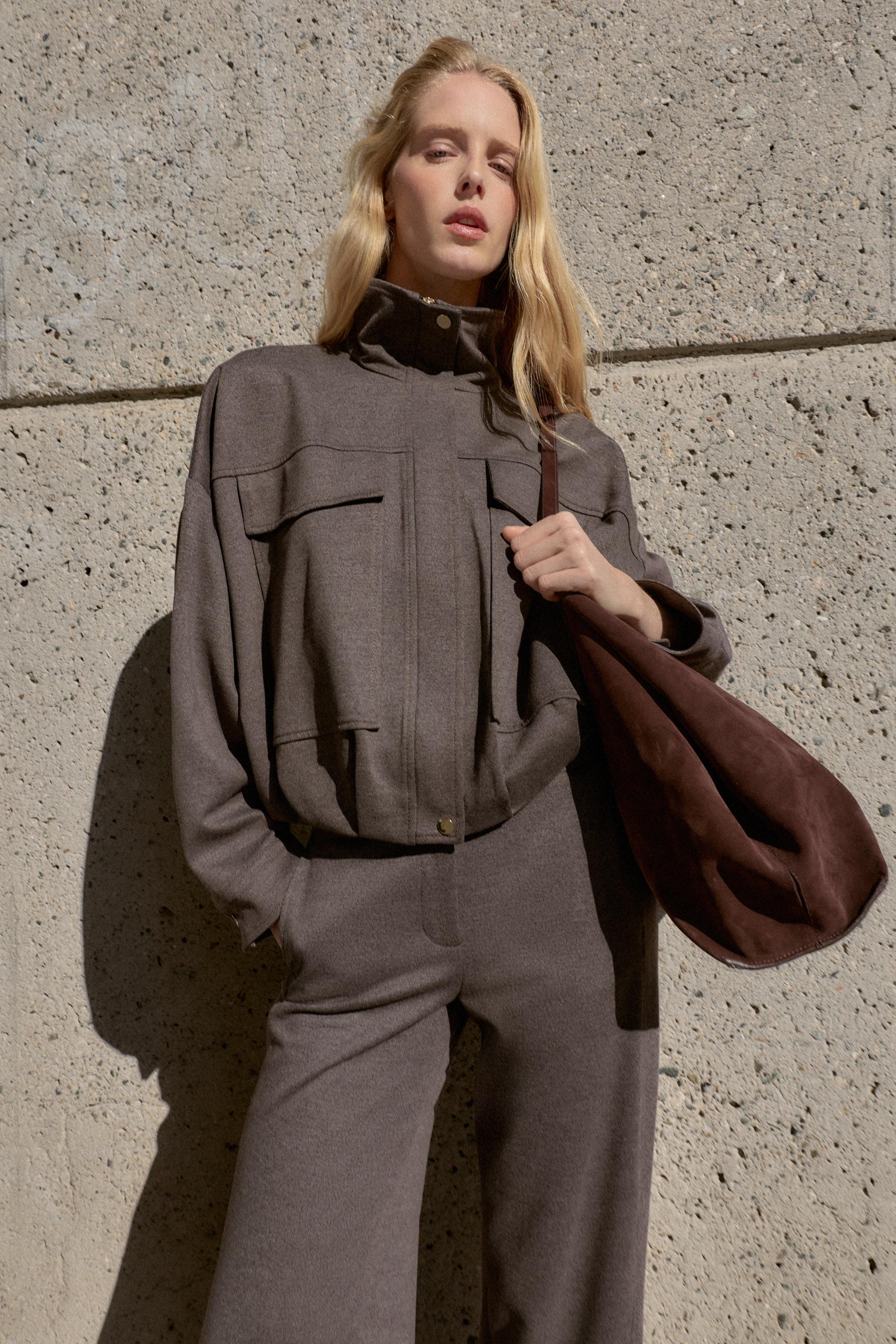 HIGH COLLAR BOMBER JACKET