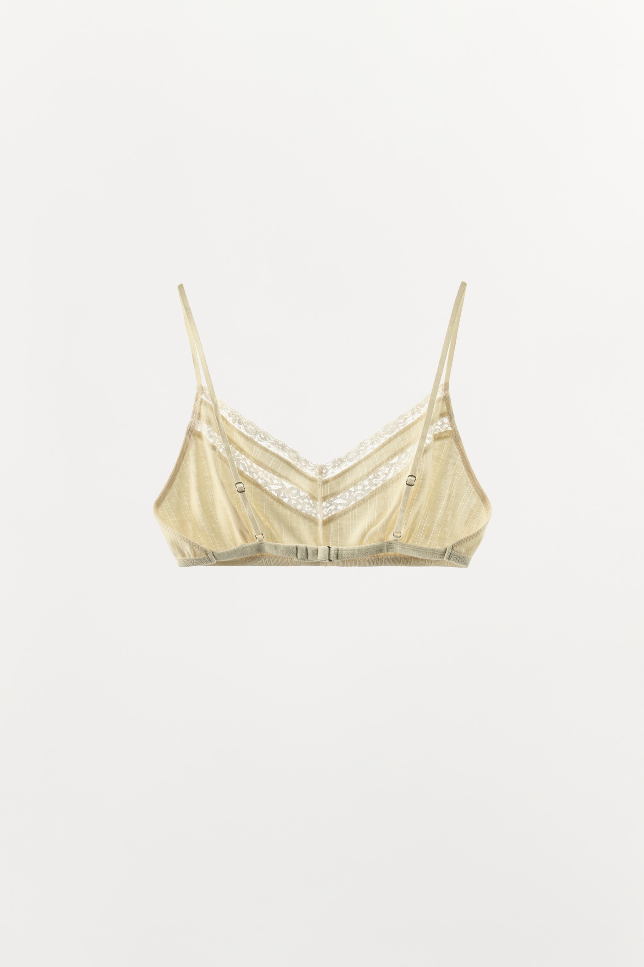 Бралетт, кружево, ажурная вязка — Zara — фото 6