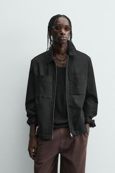 CAZADORA TÉCNICA WATER REPELLENT - Negro de Zara