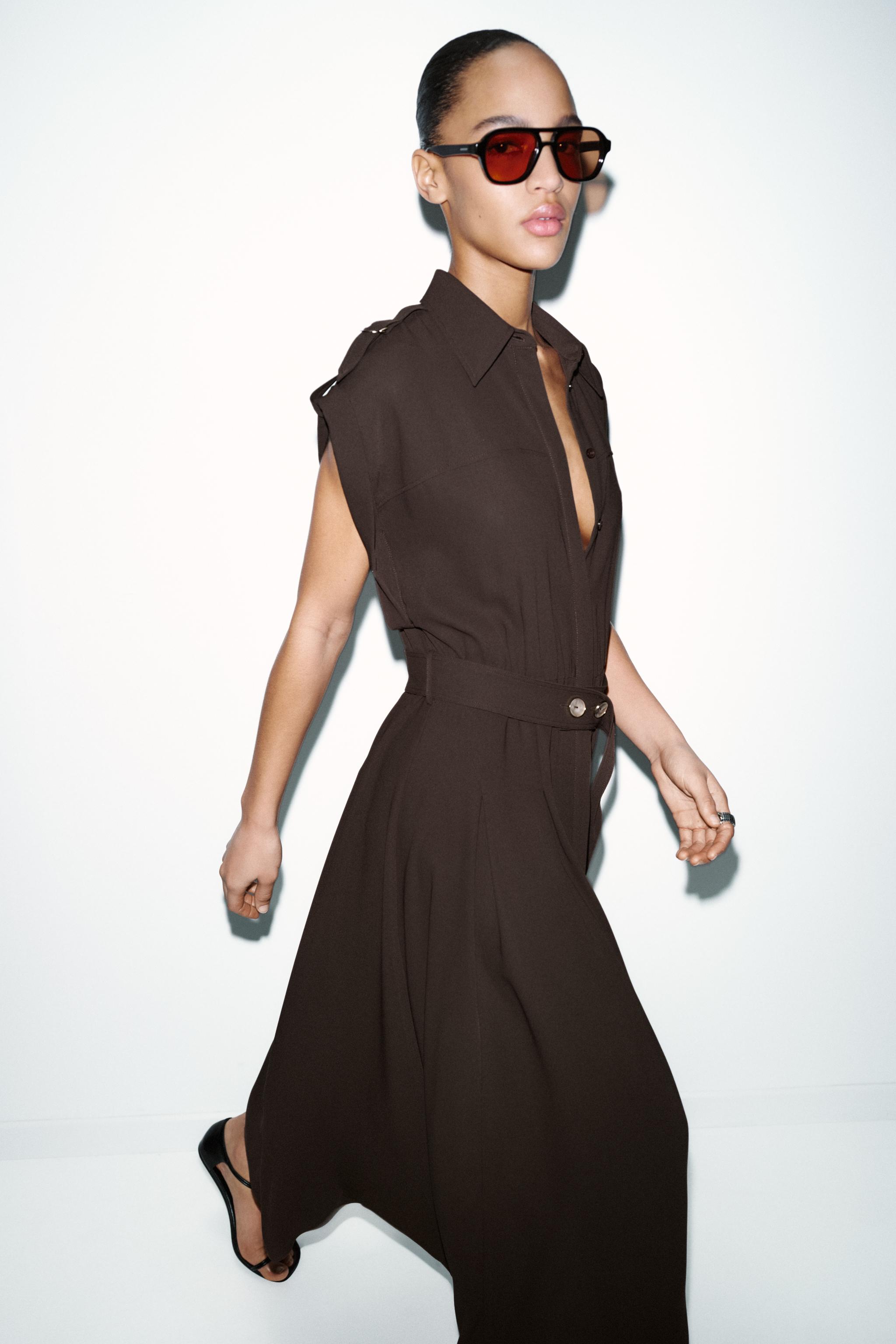 ROBE MI-LONGUE AVEC CEINTURE