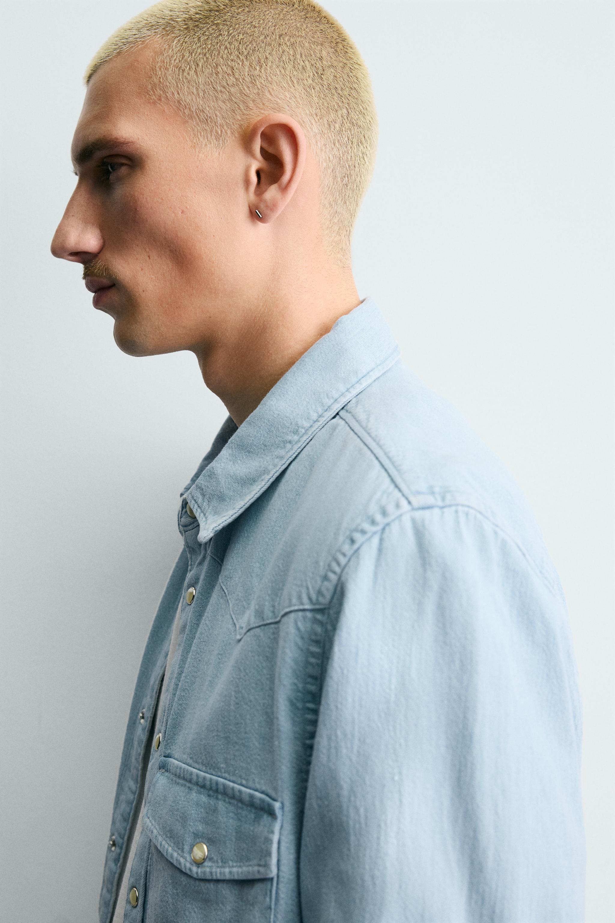 CHEMISE EN DENIM WESTERN