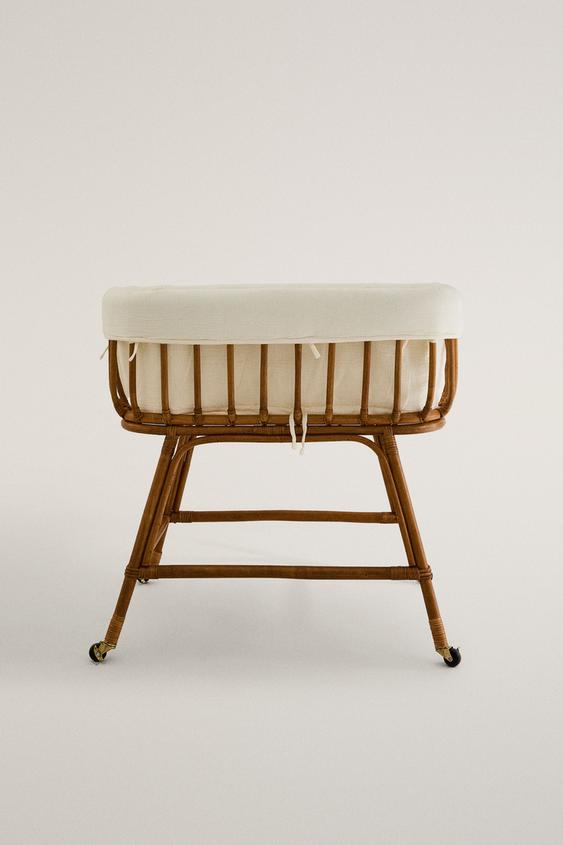 RATTAN MINI COT - Light beige by Zara - Image 0