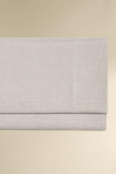 DRAP DE DESSUS RAYÉ RÉVERSIBLE - Gris de Zara
