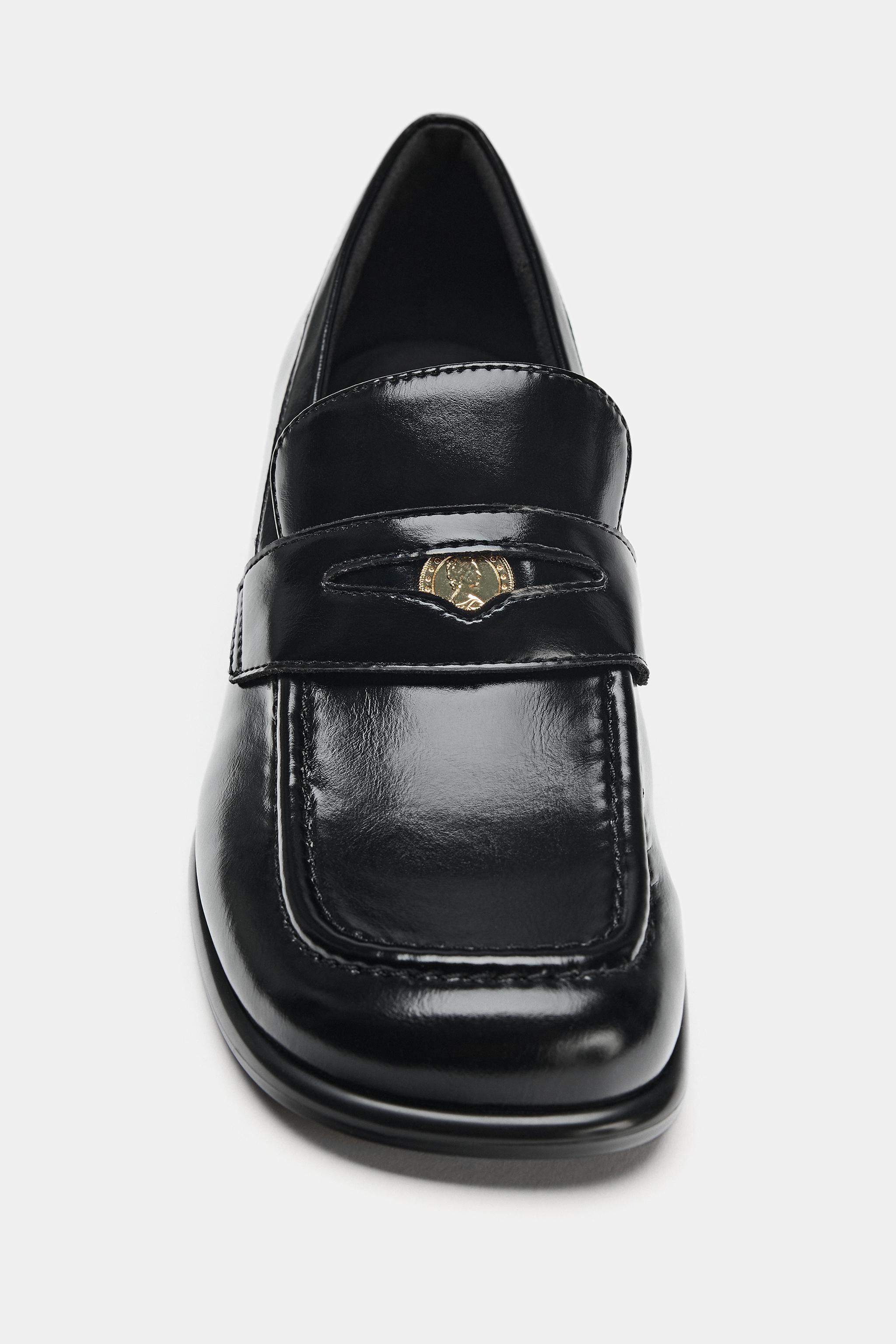 Женские туфли Zara HEELED LOAFERS — фото 5