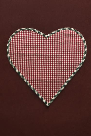 HARTVORMIGE KERSTPLACEMAT - Rood van Zara