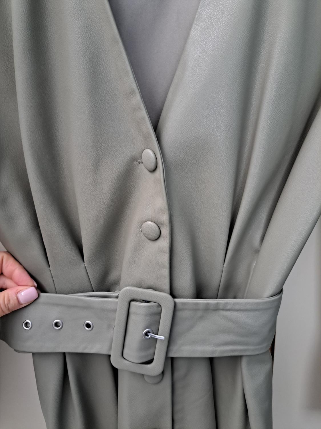 FAUX LEATHER DRESS - Image 3