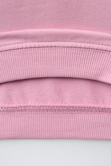 EMBROIDERED TOWELLING SWEATSHIRT AND JOGGERS SET - Pink by Zara - Image 4