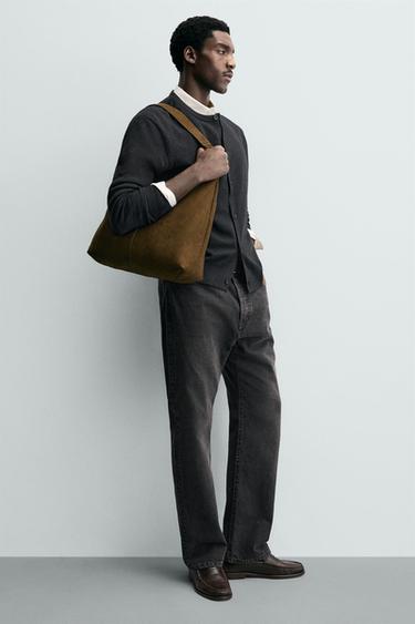 PLAIN TOTE BAG - Khaki Green by Zara - Image 0