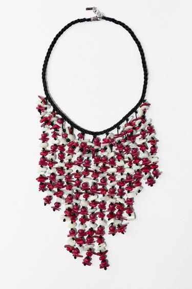 COLLAR CASCADA CONCHAS - Negro de Zara