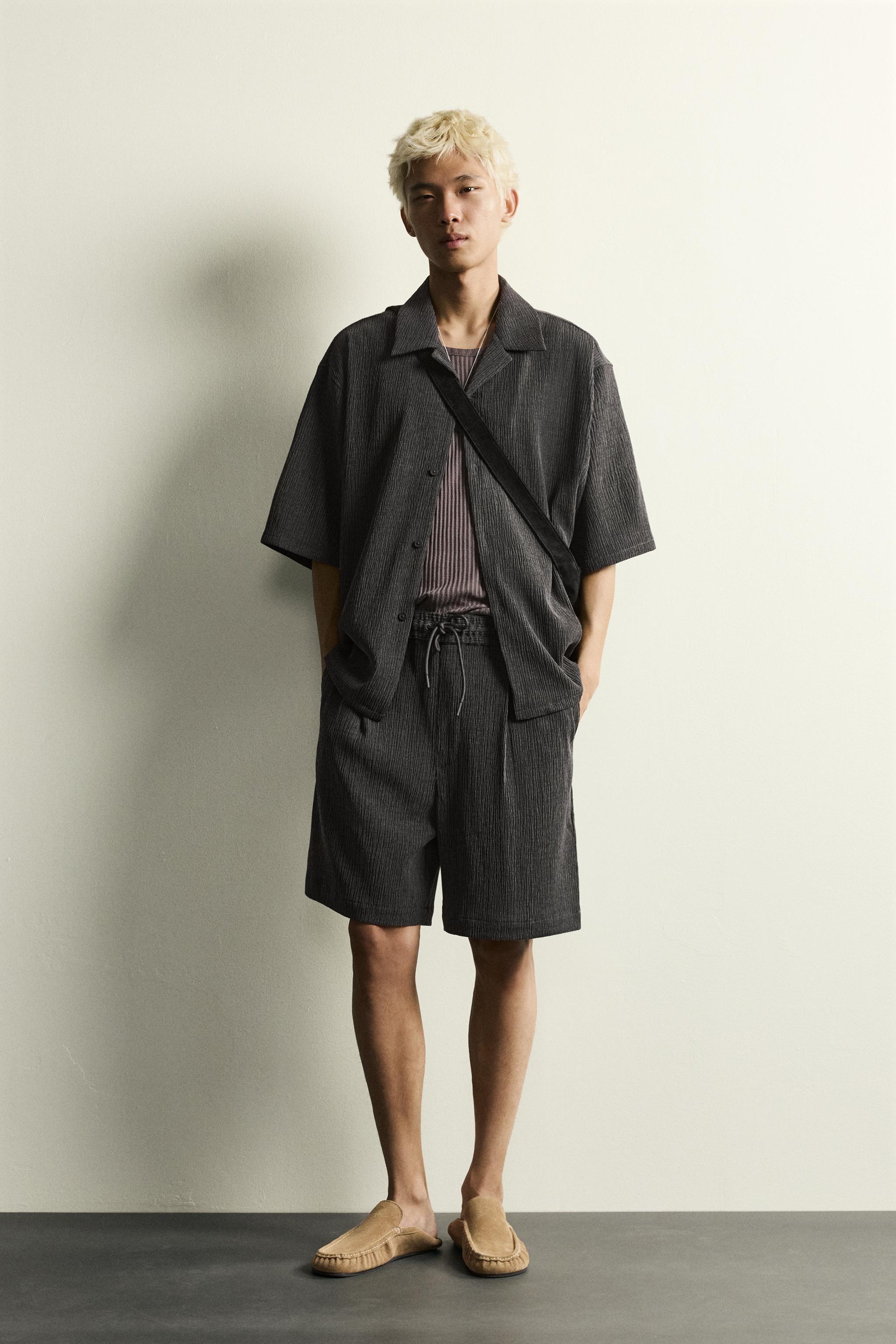 TEXTURED RELAXED FIT SHIRT