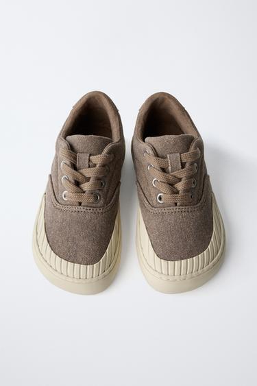 TENNIS EN COTON - Marron de Zara - Image 4