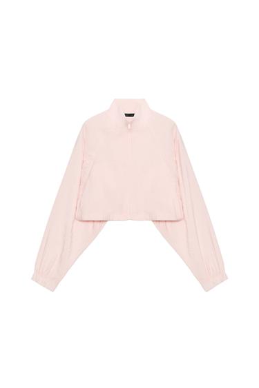 FLUID CROP DZSEKI – Krétarózsaszín a ZARA-tól