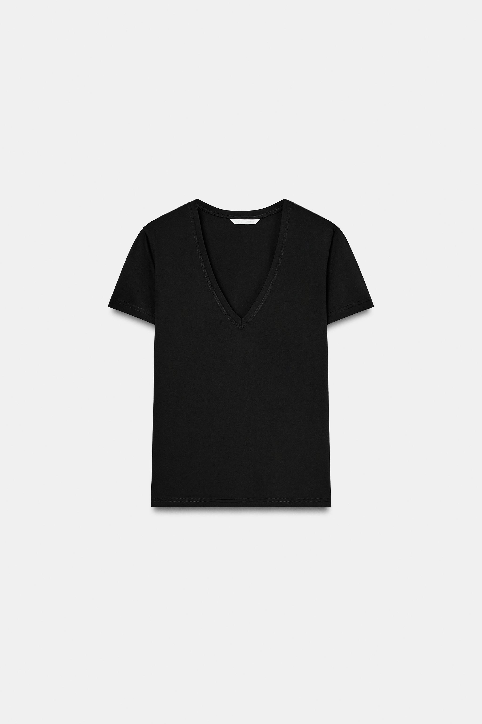 INTERLOCK V-NECK T-SHIRT