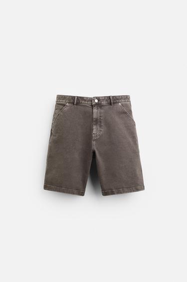 CARPENTER BERMUDA SHORTS - Brown by Zara