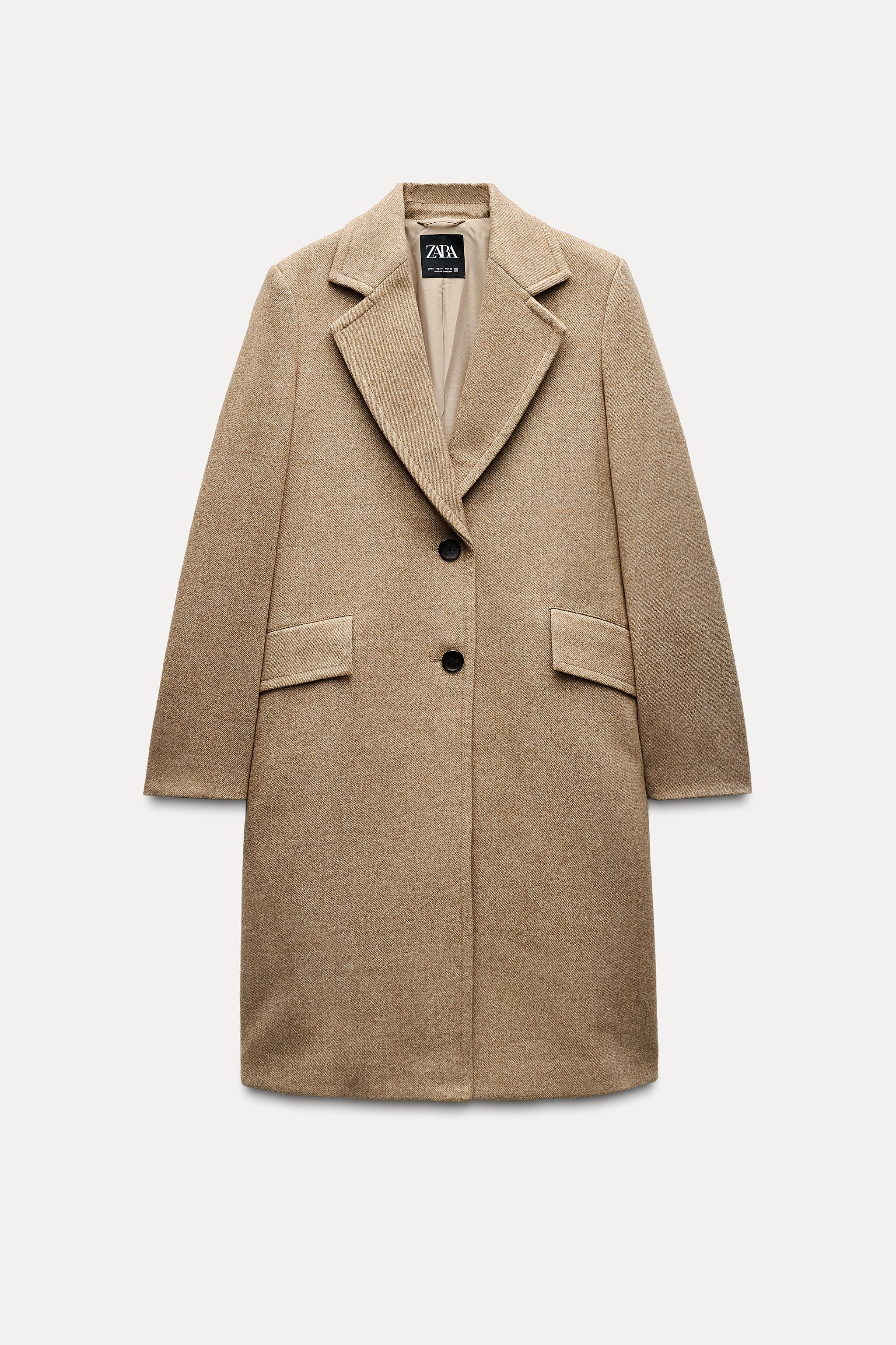 Camel color coat zara hotsell