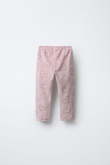 2-6 YEARS/ VELVET HEART FLOWER PYJAMAS - Dusty pink by Zara - Image 4