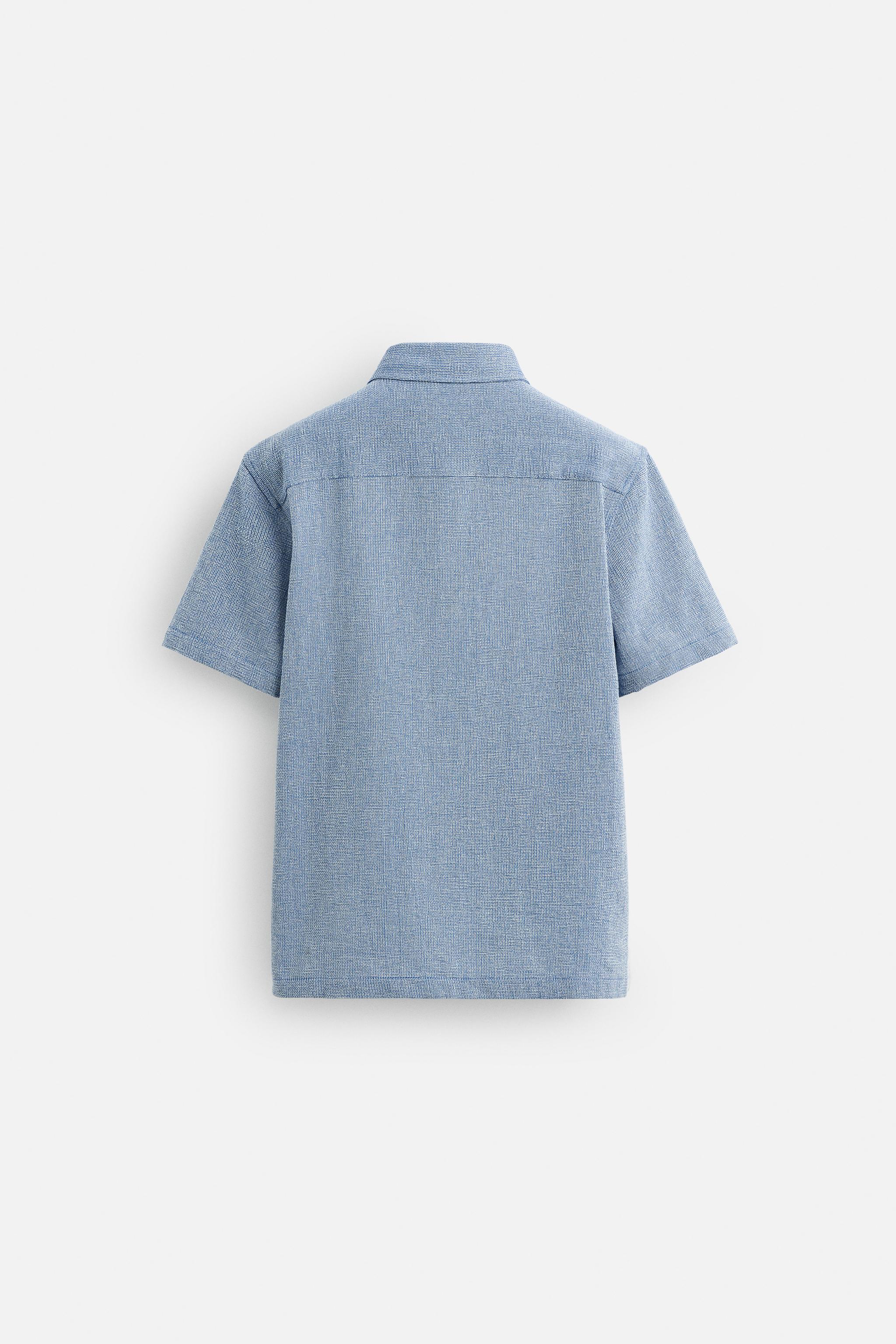 REGULAR FIT TEXTURED SHIRT