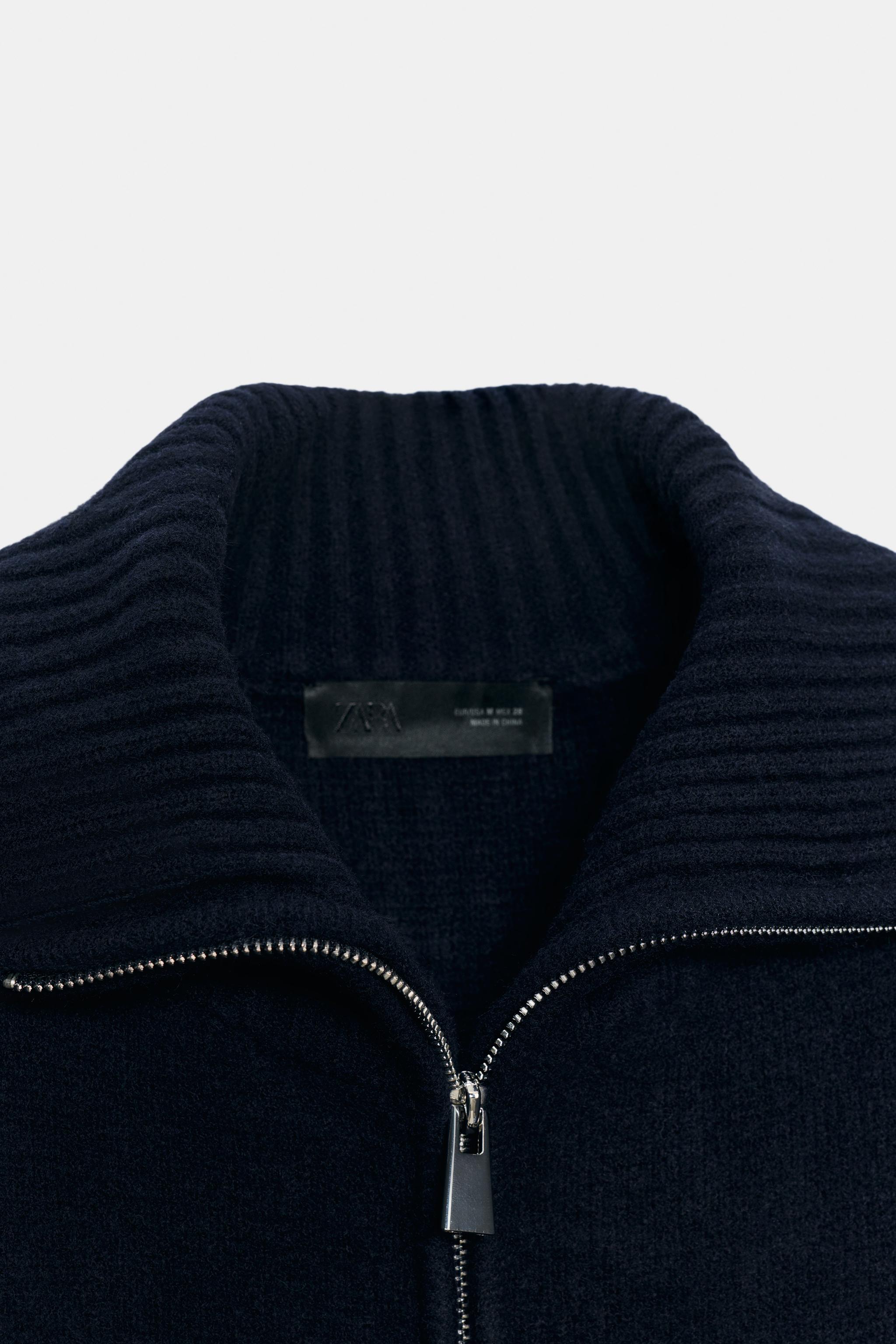 HIGH NECK CARDIGAN
